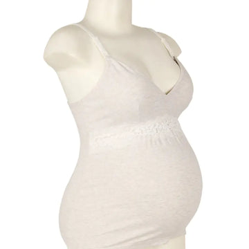 Cotton Nursing Tank Top for Postpartum Mothers